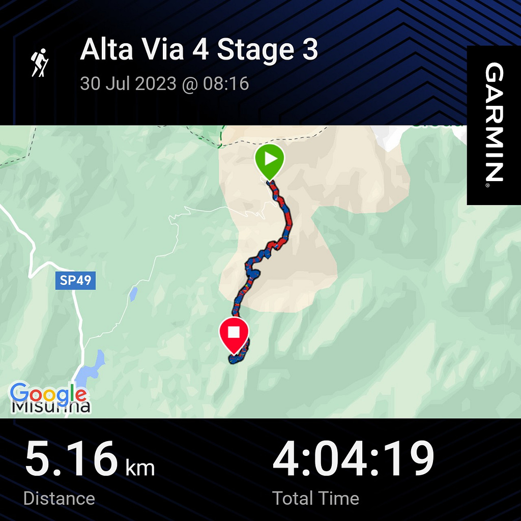 Alta Via 4 - Garmin Stage 3