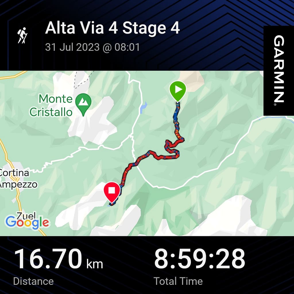 Alta Via 4 - Garmin Stage 4