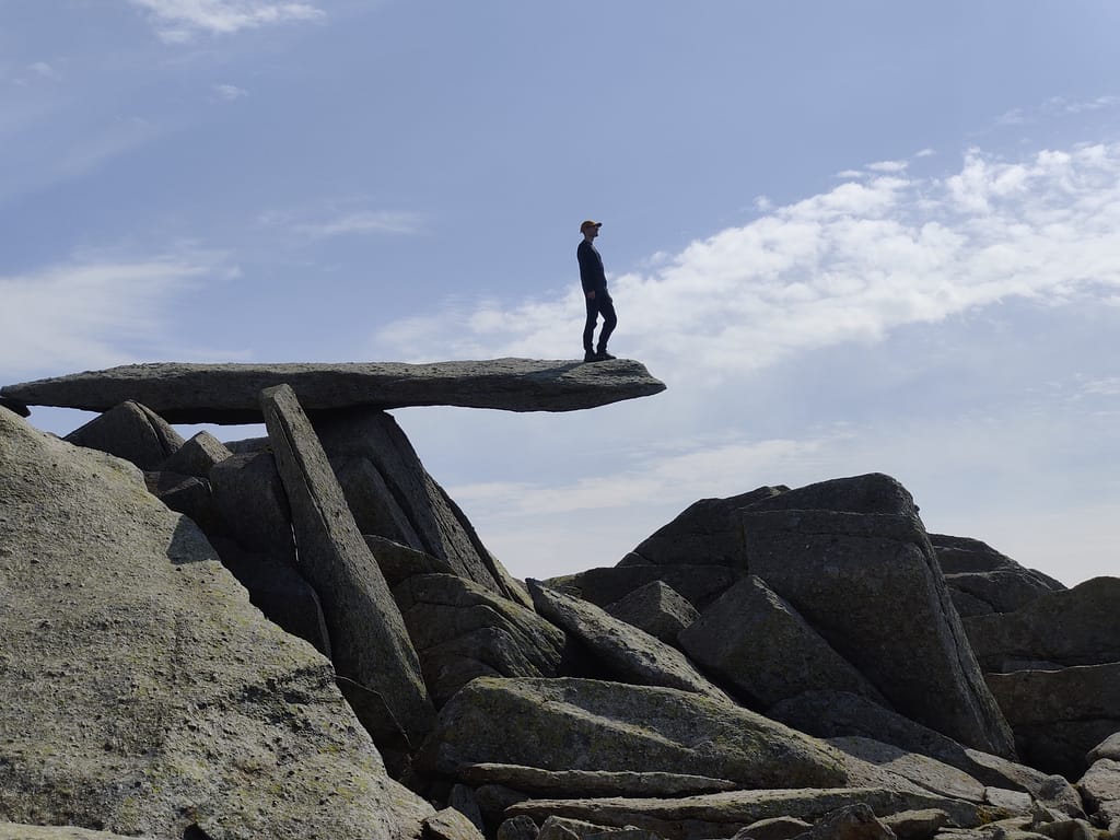 Cantilever Rock on Glyder Fach, Snowdonia