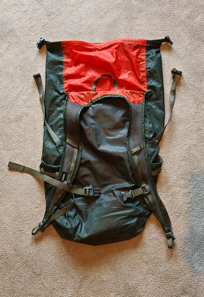 Osprey Ultralight Dry Stuff Pack Rearview