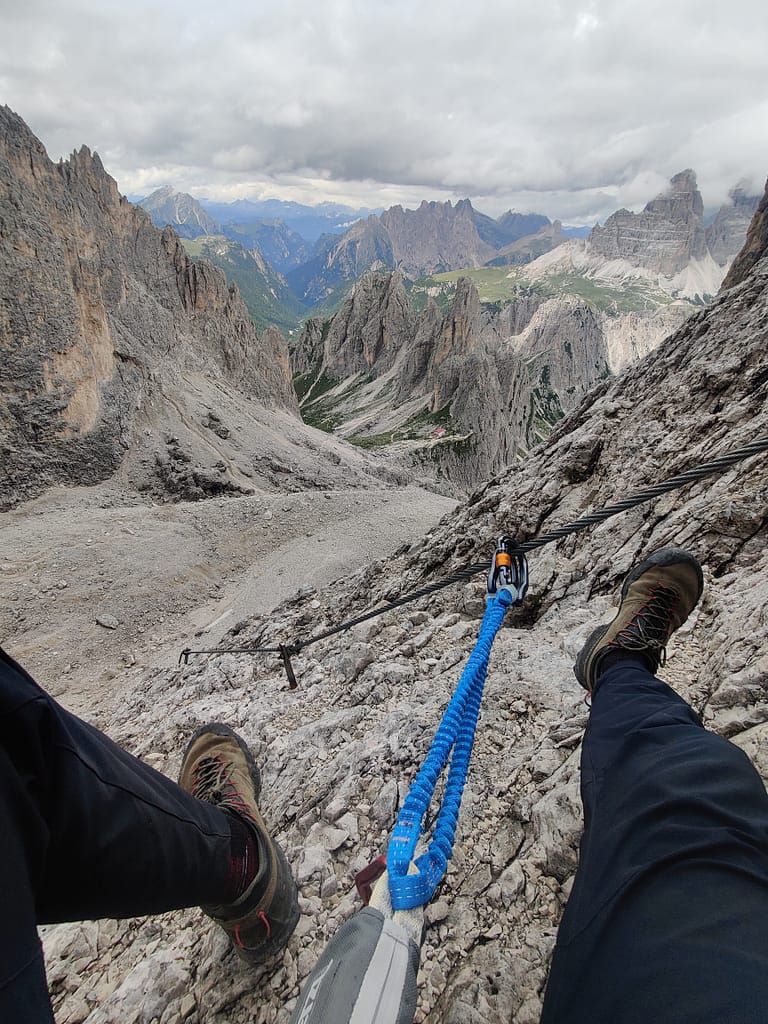 Via Ferrata Merlone up to Cima Cadin